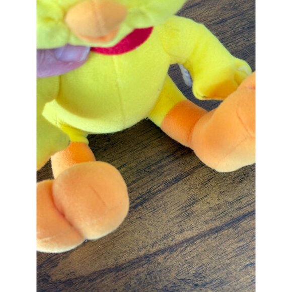 Vintage Christmas Looney Tunes Tweety Bird Santa Hat Plush Stuffed Animal 1990s - Picture 7 of 12